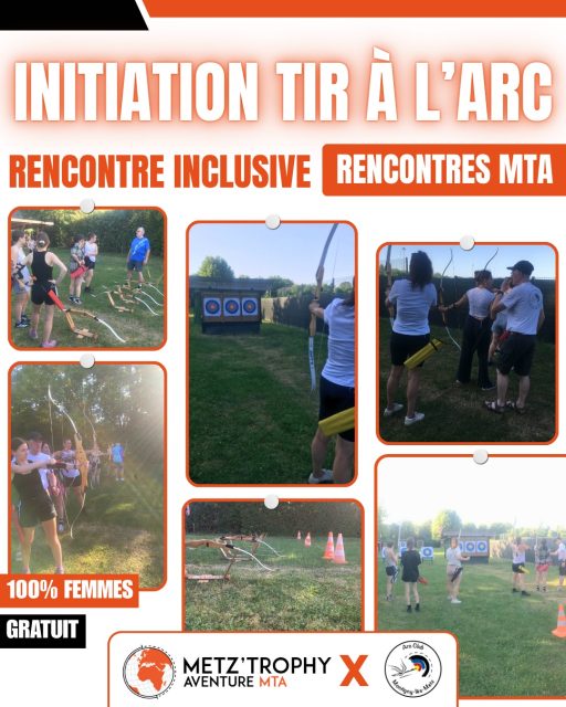🏹 Initiation tir à l’arc : une rencontre inclusive ouverte à toutes ! 💜✨
Dans le cadre de nos rencontres MTA, nous avons eu le plaisir de proposer une initiation au tir à l’arc inclusive, ouverte à toutes et accessible aux personnes en situation de handicap 🌟
Encadrée par l’Arc Club de Montigny-lès-Metz, cette séance a permis de découvrir une activité alliant concentration, précision et maîtrise de soi, dans une ambiance conviviale et bienveillante 🎯😊
Un moment de partage, d’inclusion et de dépassement de soi, où chacune a pu évoluer à son rythme et vivre une belle expérience sportive 💪
Un grand merci à l’ensemble des participantes ainsi qu’aux encadrants de l’Arc Club de Montigny-lès-Metz pour leur accompagnement et leur engagement 👏
Vous souhaitez découvrir nos prochaines activités et rencontres ?
Inscrivez-vous dès maintenant 👇
https://www.metztrophy.com/programme-des-rencontres/
#MTA #MetzTrophyAventure #TirALArc #RencontreInclusive #SportPourTous #Handisport #Inclusion #SportAuFeminin #ArcClubMontignyLesMetz #BienEtre #DépassementDeSoi #SportSanté #FemmesActives #Accessibilité